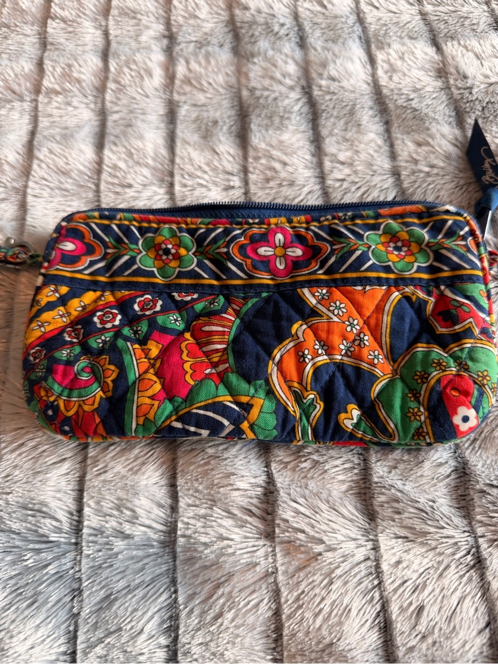 Vera Bradley “Venetian Paisley” Quilted Floral Wristlet Wallet